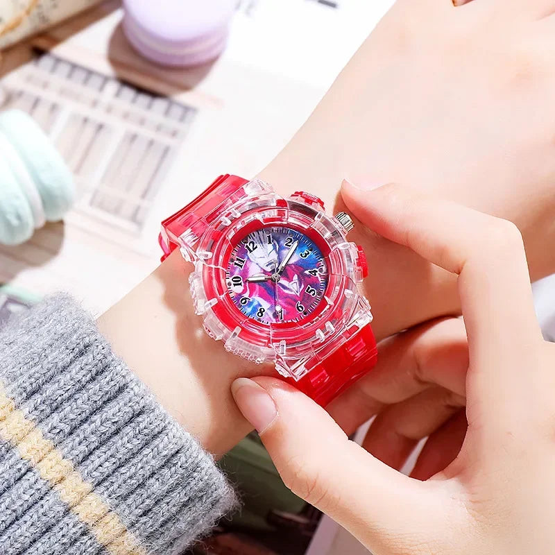 Cute Cartoon Kids Watch Fashion Luminous Children Quartz Clock Silicone Wristwatch Gift for Boys Girls Student reloj para niños