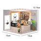 Mini Doll House DIY Small House 3D Puzzle Assembly Building Model Toys Home Bedroom Decoration With Furniture LED Lights Gifts
