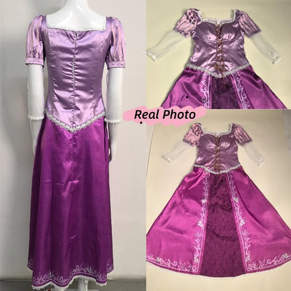 Tangled Rapunzel Women’s Long Hair Princess Costumes Cosplay Costume Adult Carnival Uniform Halloween Costumes
