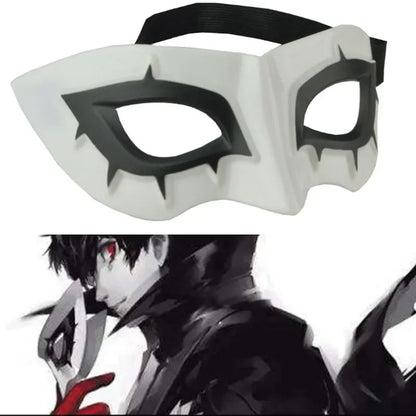 Half Face Mask Male Eye Mask for Persona 5 Hero Arsenal Joker Mask Cosplay Props Halloween Party Accessories Persona 5 Hero