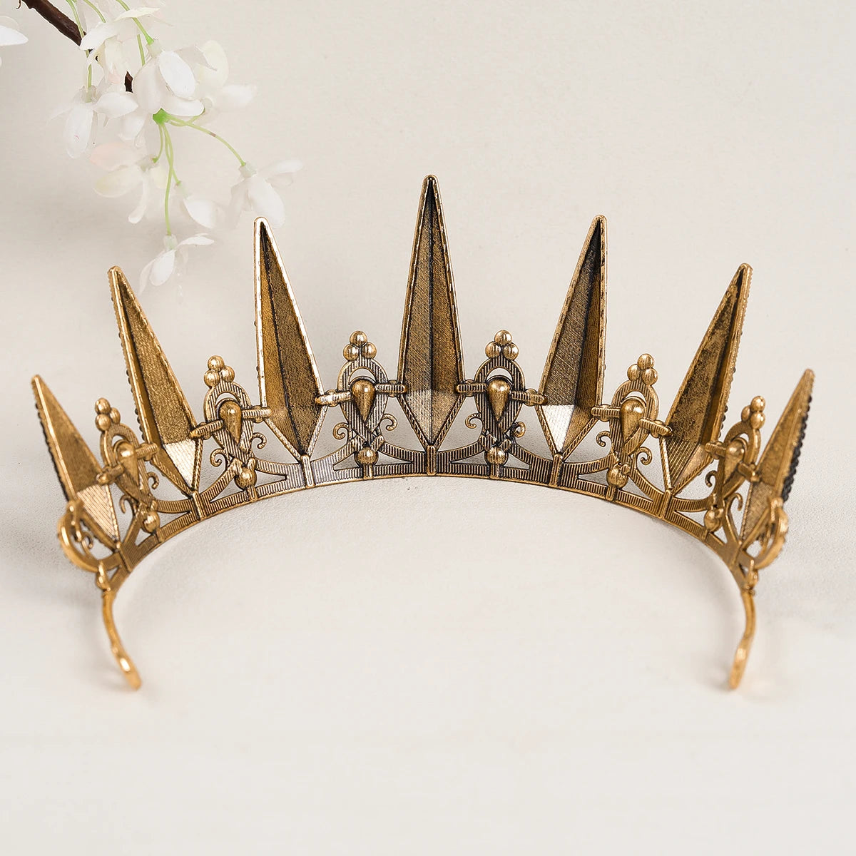 Baroque Black Silver Color Crystal Rhinestone Tiaras And Crowns For Women Bride Halloween Party Hair Accessories