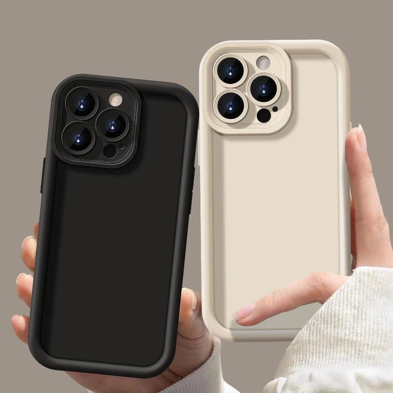 Candy Color Soft TPU Case For iPhone 18 17 17e 16 14 15 Pro Plus 13 12 11 Pro Max 16e Shockproof Silicone Phone Cover Fundas