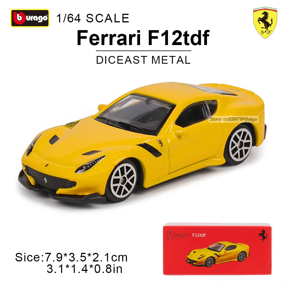 Bburago 1: 64 Ferrari series Multiple choices SP3 812 ENZO F40 F12TDF SF90 458 Car Die Casting Model  Gift Toy
