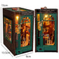 DIY Book Nook Insert Kits Wooden Doll House Building Kit Magic House Casa Bookend With Furniture Bookshelf Home Decoration Gift