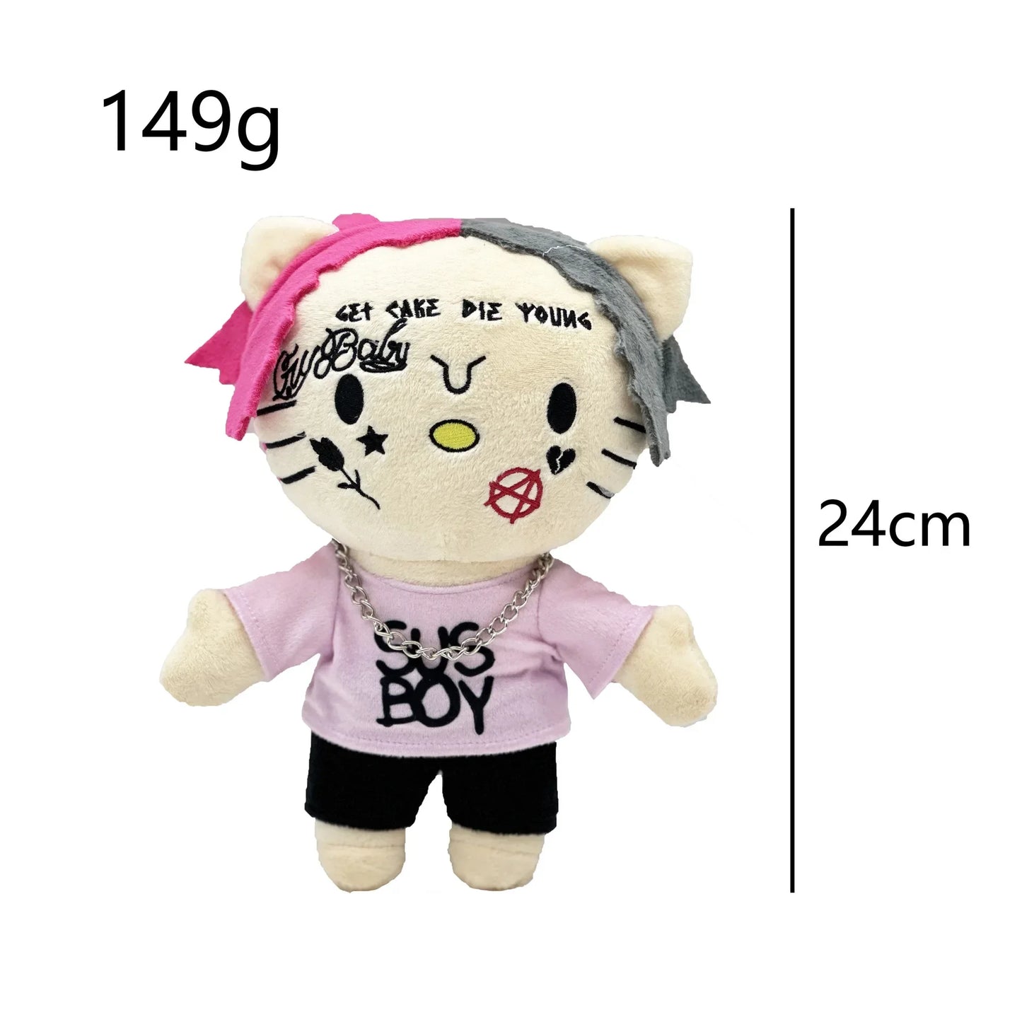 Multiple Styles Cute Cat Eminem XXXTentacion Frank Ocean Plush Toy Doll with Clothes Stuffed Soft Plush Toys Fans Collect Gift
