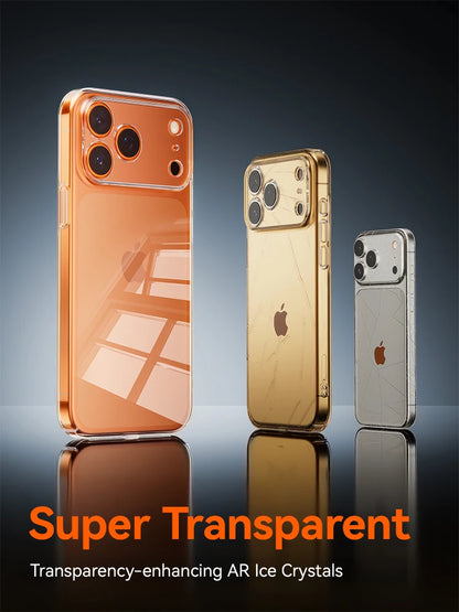 Joyroom Case For iPhone 18 Pro Max Case Crystal Transparent PC Anti-Yellow Lens Protection Cover For iPhone 17 16 15Pro Max Case