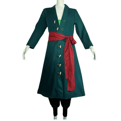 Fantasia Wano Country Roronoa Of Zoro Cosplay Kimono Anime Pirate Disfraz Costume Men Male Halloween Carnival Party Clothes