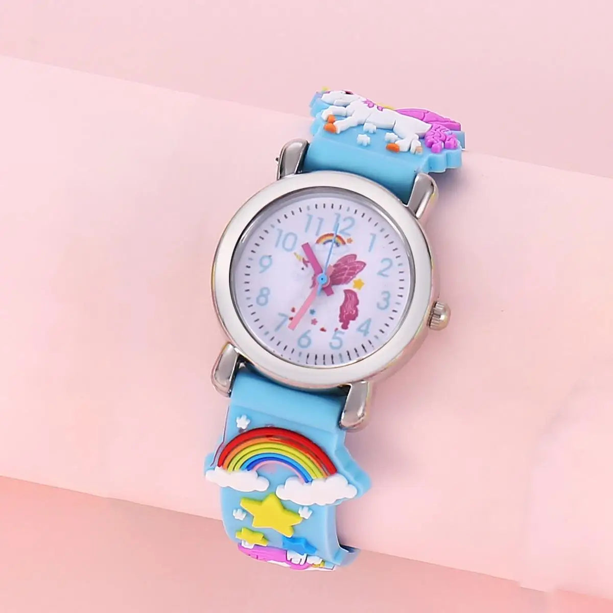 Rainbow Winged Unicorn Pegasus Children's Cartoon Watch