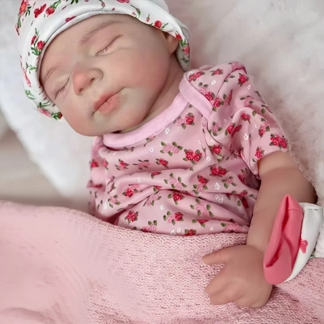 Open Mouth & Washable18Inch Pascale Whole Body Solid Silicone Bebe Reborn  Doll 3D Paint & Unpaint Skin Lifelike Newborn Dol