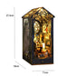 DIY Book Nook Kit Miniature Doll House With Furniture 3D Puzzle Model Building Wooden Bookshelf Bookend Toy Adults Birthday Gift