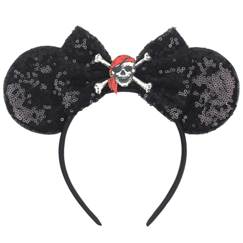Mickey Mouse Ear Headbands Bow Hairbands Hair Accessories Party Christmas Halloween Princess Decoration Cosplay Costume for Girl