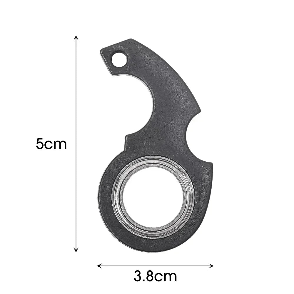 Creative Luminous Keychain Spinner Stress Toy Keychain Metal Toy Kid Fingertip Spinning Keyring  Relieve Anxiety Party Gift
