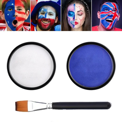 30G Water Monochromatic Face Body Painting Palette Halloween Festive Washable Face and Body Paint Makeup Costume Body Partie