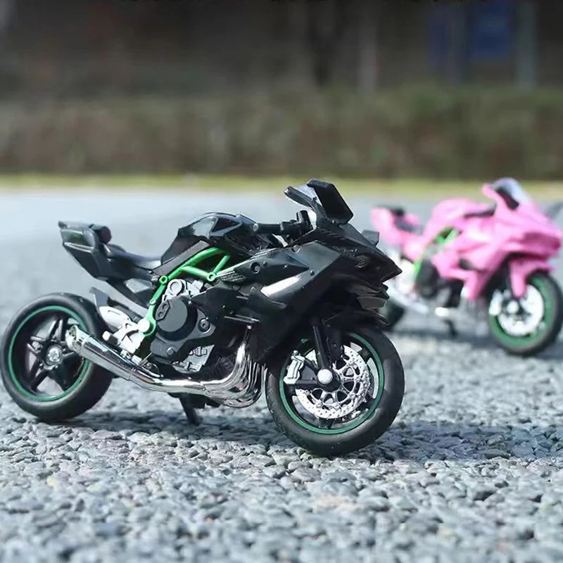 1:18 Ninja Diecast Motorcycle Model Workable Shock-Absorber Toy For Children Gifts Toy Decoration