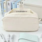 Simple Solid Color Square Pencil Case Large Capacity Classified Storage Pencil Bags Multifunctional Student Stationery Organizer