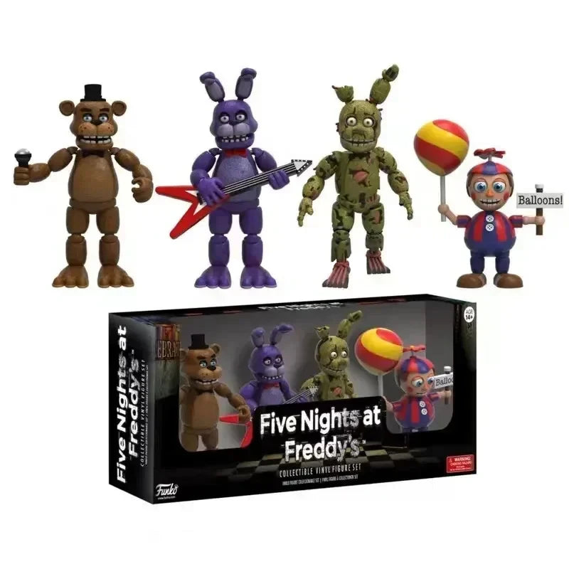 In Stock FNAFs bear's midnight harem five nights Bonnie/Freddy/Chica/Foxy Action Figure Model Toys Birthday Children's Gifts