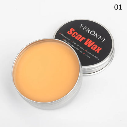 SFX Makeup Kit Scars Wax Halloween Special Effects Stage Fake Wound Skin Wax with Spatula Stipple Sponge Fake Wood Special