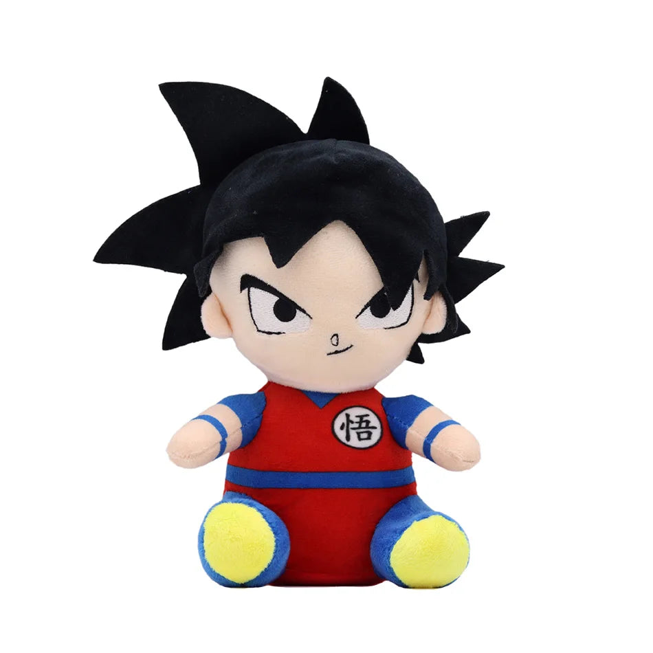 20cm Dragon Ball Japan Anime Plush Toys Super Saiyan Goku Vegeta Picollo Trunks Gohan Cartoon Figure Stuffed Dolls Child Gifts