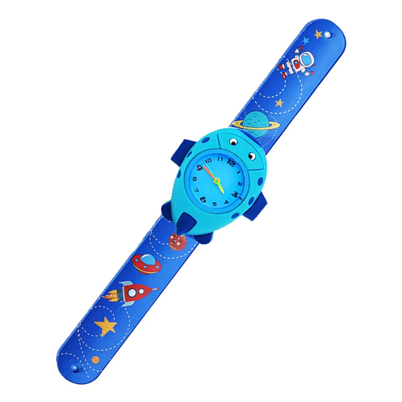 Cartoon Printed Strap Children's Watch Colorful Silicone Baby Birthday Gift Kids Study Time Toy Girls Boys Watch Clock Bracelet