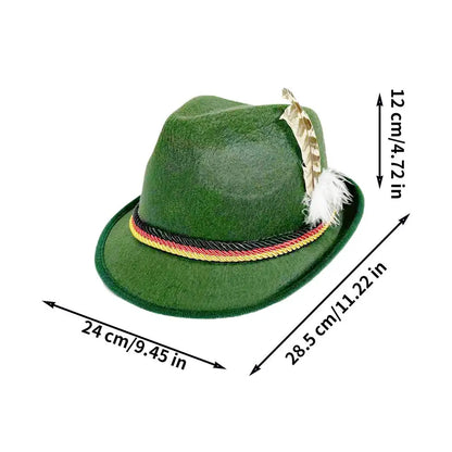 Unisex German Hats for Oktoberfest Non-Woven Headgear Oktoberfest Party Hat for Adults Party Halloween Carnival Cultural Event