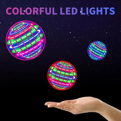 AFlying Ball, Automatic Spinning Ball, LED Dazzling Lights, Floating Magic, Fan, UFO Flying Machine, Toy Gift, Game, Sports Ball