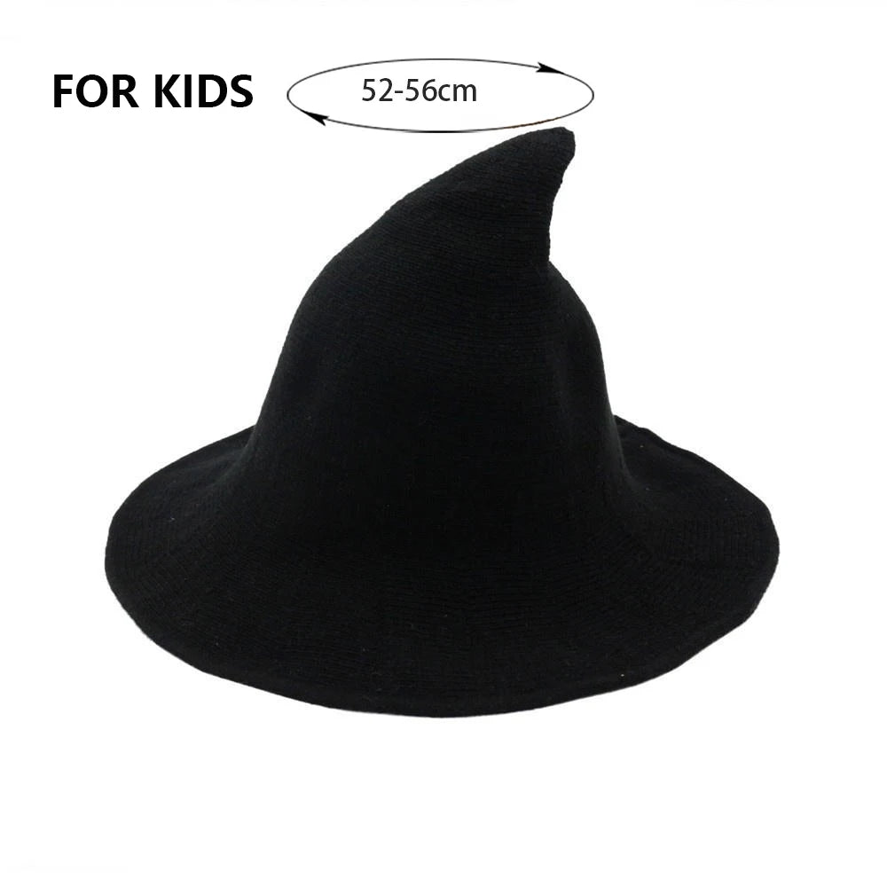 New Modern Knit Wool Wizard Hat Cap For Halloween Party Costume Halloween Witch Hat Festival Party Hat Halloween Party Hat 2023