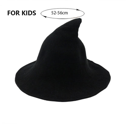 New Modern Knit Wool Wizard Hat Cap For Halloween Party Costume Halloween Witch Hat Festival Party Hat Halloween Party Hat 2023