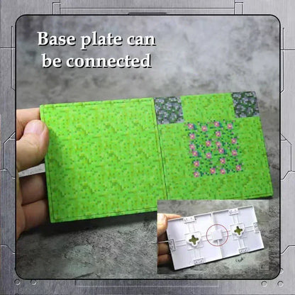 Magnetic Base Plate Variety Baseplates Match Mine World Magnetic Building Blocks Toys for Boys and Girls 3+ DIY Children Toy