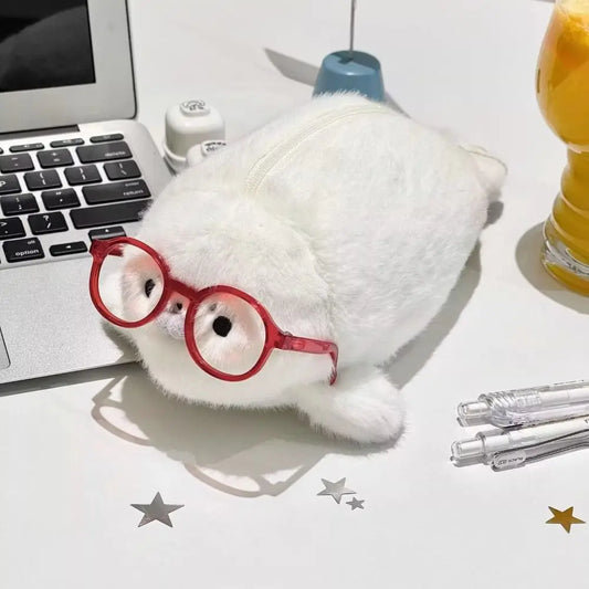 Funny Seal Pencil Case Large Capacity High Aesthetic Value Pen Bag Storage Bag Pen Pouch Gift