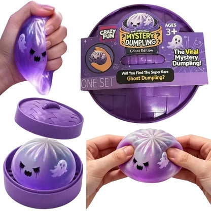 Halloween Ghost Dumpling 5.5-8.5CM Soft Sticky Slow Rebound Fidget Toy Anxiety Relief Mystery Blind Box Collectible Gift