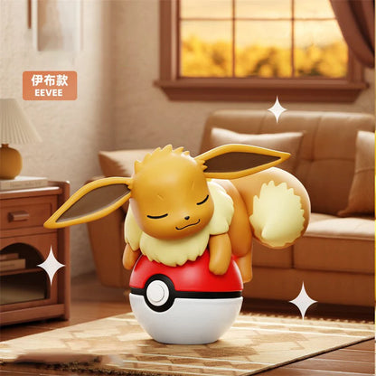 Authentic Pok é mon Pok é Ball Night Light Doll Handmade Pikachu CHARMANDER Doll Model Ornament Children's Toy Christmas Gift