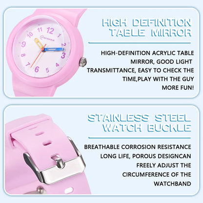 UTHAI CA03 3-12 Year Old Children's Watch Fashion Simple Sports Comfortable Waterproof High Boys Girls Quality Quartz Watches