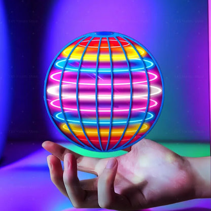 AFlying Ball, Automatic Spinning Ball, LED Dazzling Lights, Floating Magic, Fan, UFO Flying Machine, Toy Gift, Game, Sports Ball