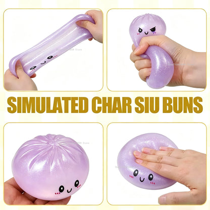 Halloween Ghost Dumpling 5.5-8.5CM Soft Sticky Slow Rebound Fidget Toy Anxiety Relief Mystery Blind Box Collectible Gift