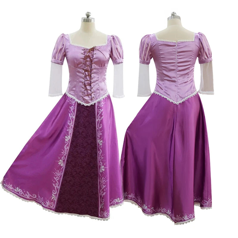 Tangled Rapunzel Women’s Long Hair Princess Costumes Cosplay Costume Adult Carnival Uniform Halloween Costumes