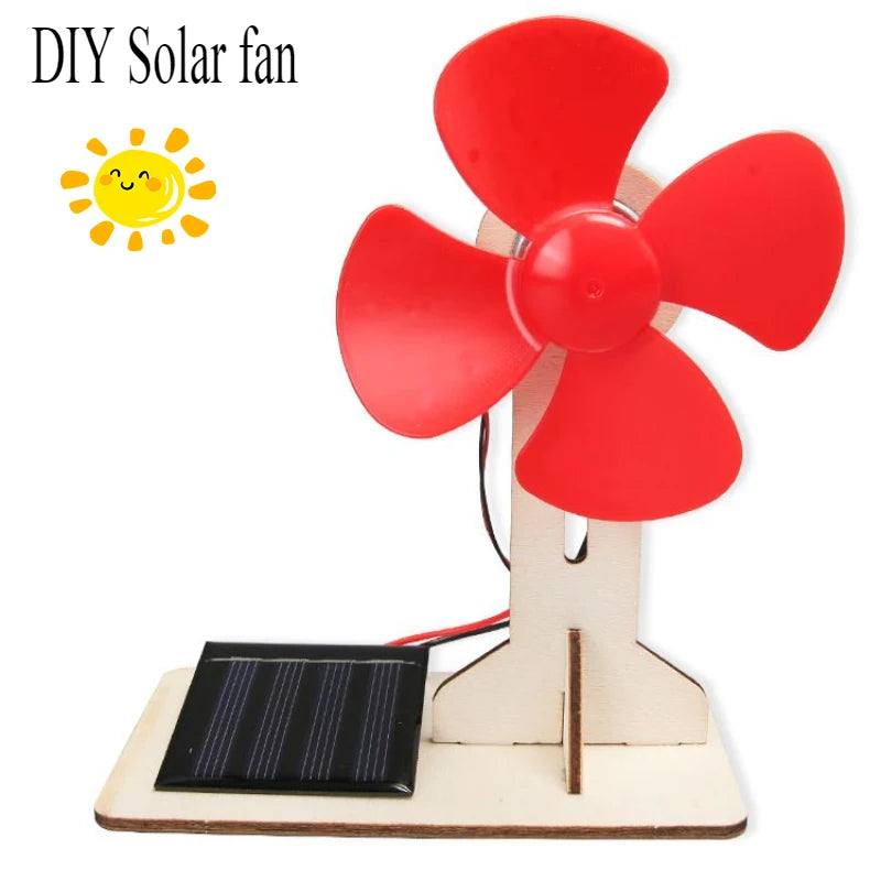 Solar Car Lunar Exploration Vehicle Children's Diy Hand-Assembled Model Diy 3d Wooden Puzzle Science And Education Toys