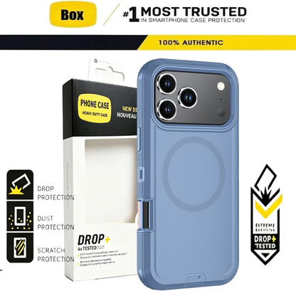 3IN1 Military Grade Heavy Duty Armor Case For IPhone 18 Pro Max 17 16 15 14 Plus Magnetic Charge TPU+PC Anti-fall Protect Cover