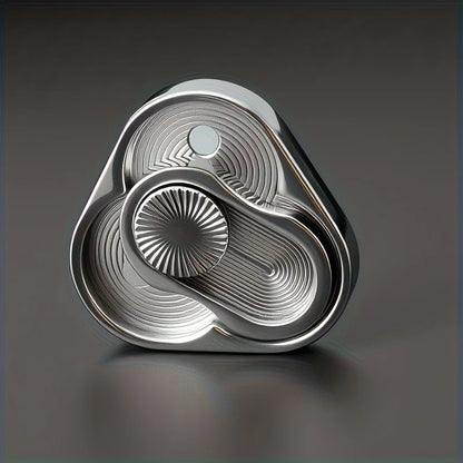 Triangle Spinner Flip Coin EDC Fidget Push Coin Decompression Hand Toy Handle Piece Fidget Spinner Fun Toy
