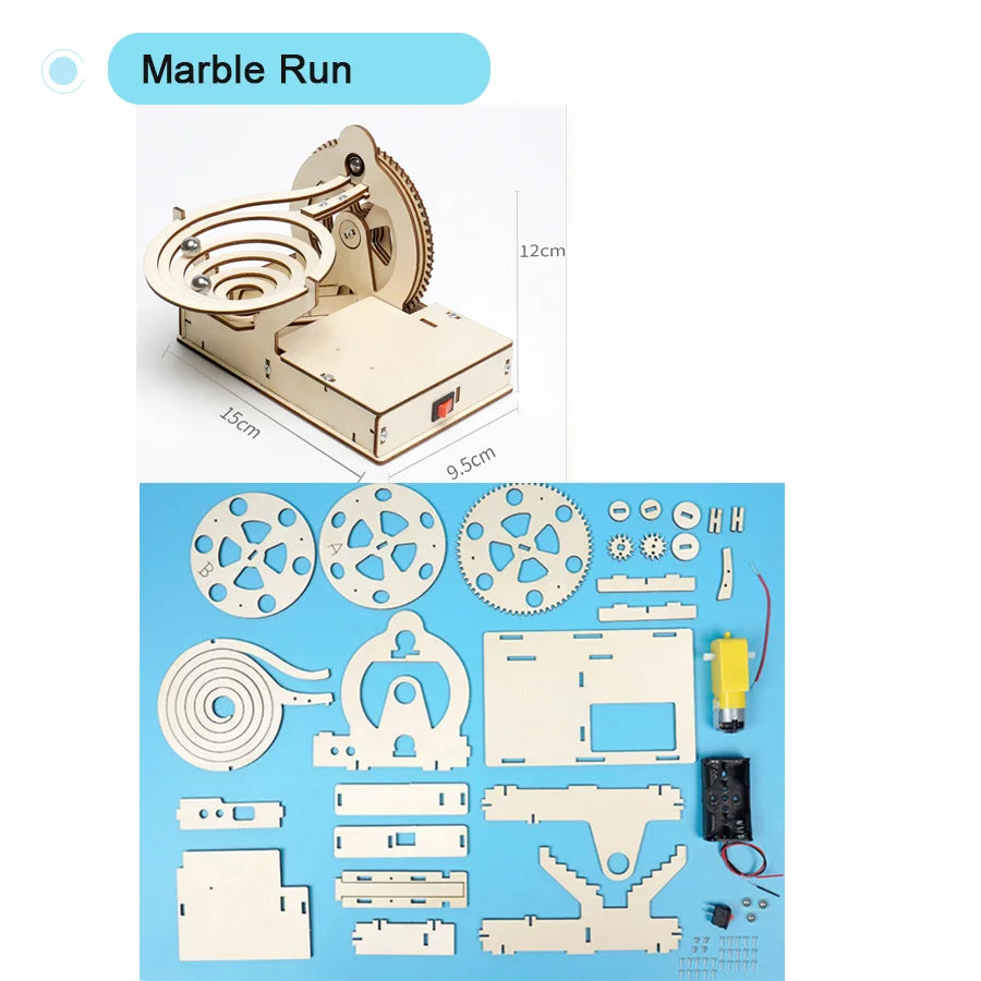 DIY Science Kit Educational STEM Kits Car Dinosaur Model Technologia Experimental Tool Wood Puzzle Games School Supply