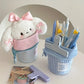 Jolly House Large Capacity Pencil Case, Zipper Fabric Desk Organizer Pen Holder for School Office Travel