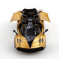 (Bagged) 1/43 Scale Gold Pullback Racing Car, Die-Cast Metal, Three Doors That Open. Exquisite Boy Toy, Mini Pocket Toy Car.
