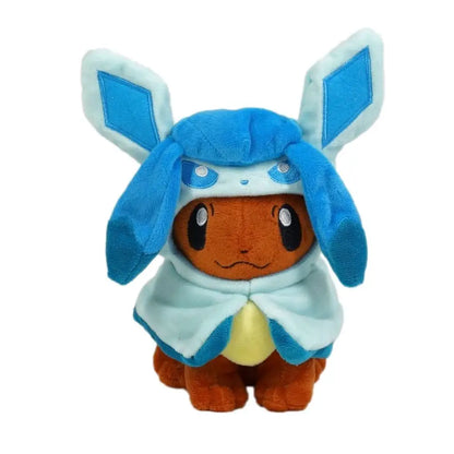 Pokemon 8" Eevee Poncho Umbreon Espeon Jolteon Vaporeon Sylveon Flareon Plush Doll Stuffed Toys
