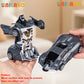 Transformable Robot Sports Car Toys, No Batteries, Educational Kids Gift, Colorful Model Vehicle for Play Learning