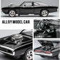 1:32 Simulation 1970 Dodge Charger Alloy Sports Car Model Pull Back Luxury Car Toy Gift Ornaments