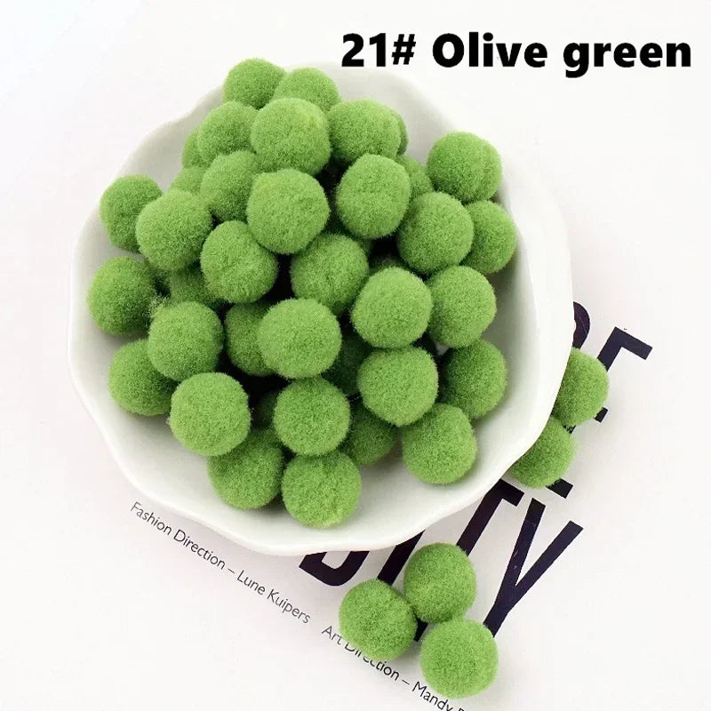 Mini Fluffy Soft Pom Poms Pompoms Ball,Handmade Craft Toys,Wedding Christmas Decor,DIY Sewing Supplies,8mm,10mm,15mm,20mm,30mm