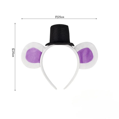 Cute Bear Ears Headband Halloween HairBand Animal Costume Children Adult Party Accessories for Halloween Cosplay