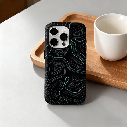 Neon Contours IPhone17 Must-Haves Phone Case for IPhone 17 16 15 14 13 12 Pro Max Plus Double-layer Back Cover INS