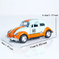 1:36 New Retro Beetle Alloy Die-Cast Classic Model Toy Car, Pull-Back, Openable Doors, Collectible Ornament, Boys' Toy, Christmas Gift, Model Car Ornament