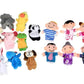 10 Pcs Cartoon Hand Doll Finger Puppet Baby Children Story Early Education Soothing Doll Plush Toy