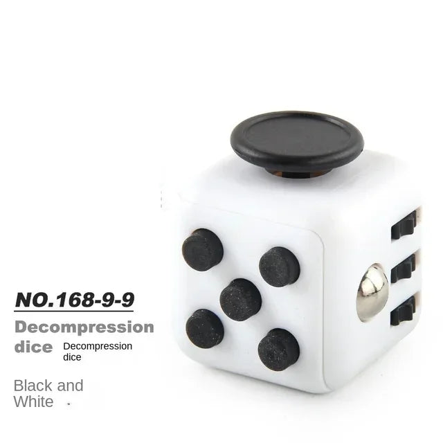 Solid Color Fidget Decompression Dice for Release Stress Autism Anxiety Relieve Adult Kids Stress Relief Anti-Stress Fingertip